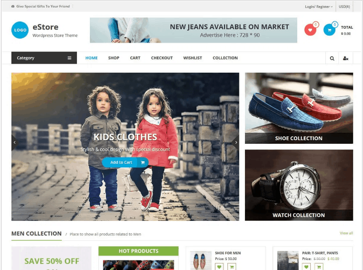 free ecommerce wordpress themes