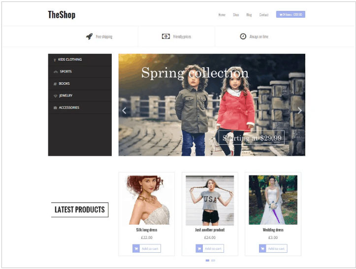 free ecommerce wordpress themes